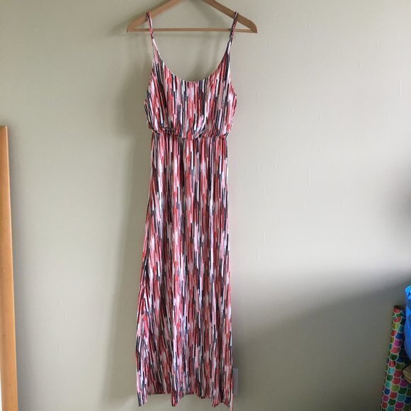 Bobeau maxi dress striped strap lined‎ knit size XS - Picture 1 of 7